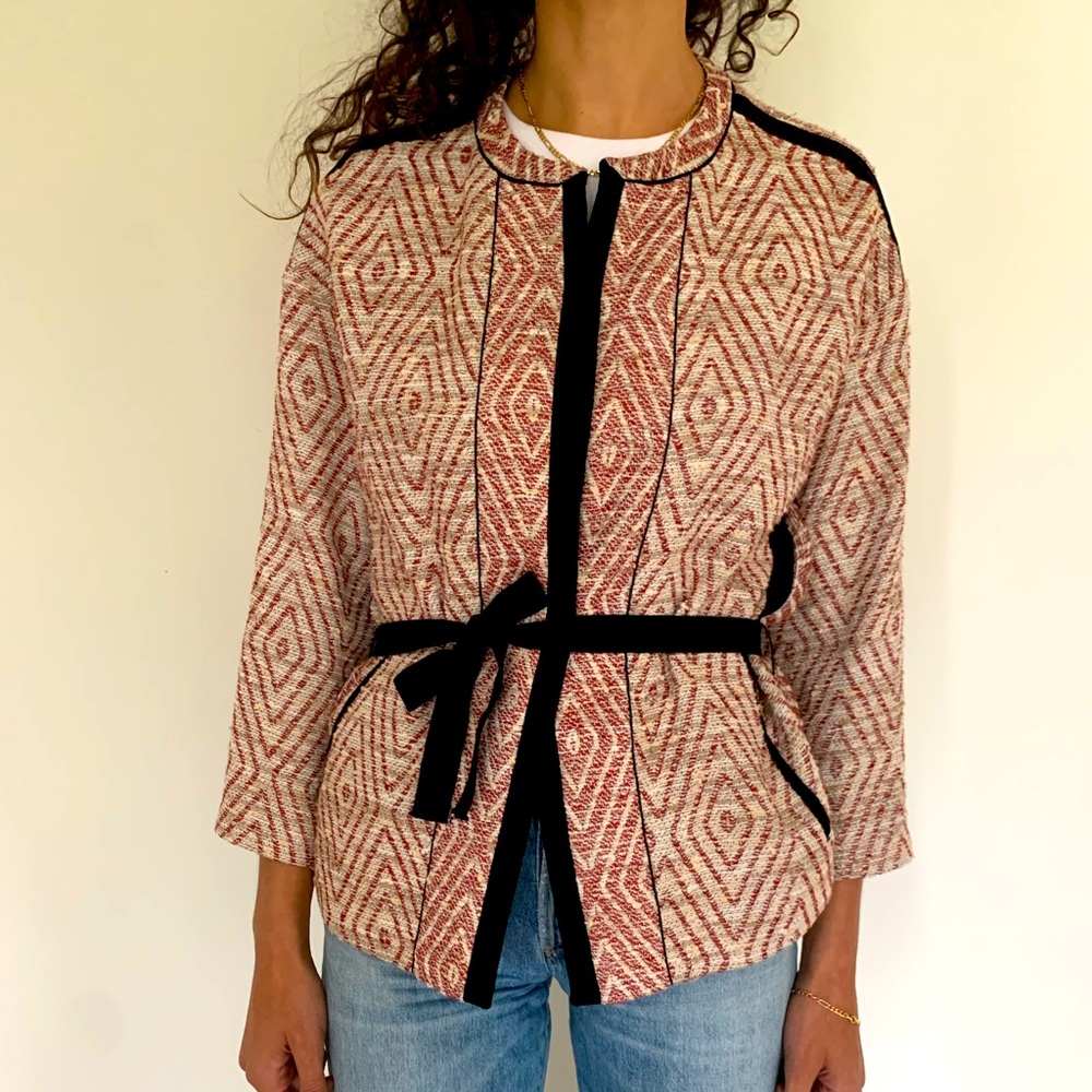 FORTE_FORTE Italian Textured Linen Jacket